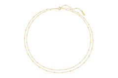  Ripple Joy - Argent / GP 14 carats - Zircone - 45cm
